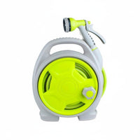 All-in-Single Design Water Hose Reel with Nozzle Easy Storage Portable Hose Reel Set Tangle-Tangle-Resistant for Balcony Watering
