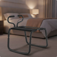 Cylindrical Metal Chair with Foam Handles Padded Floor Chair Compact Chairs Stylish for Living Room