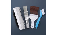 4 Pieces Heating and Cooling System Coil Cleaning Tool Set Easy to Use Thermal Exchange Cleaner Brush with Handle Reusable Kit for Homeowners