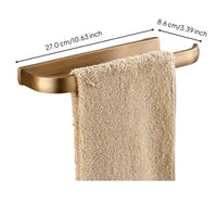 Brass towel rack wall-mounted organizer