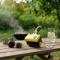 Wireless BBQ Cleaner Cordless Handheld Power Scrubber Built-in Water Dispenser