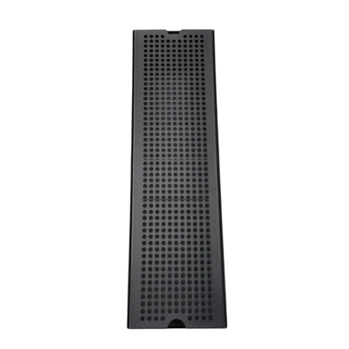 Bar Drip Tray Black Coated Stainless Steel Tray with Perforated Top Rust Resistant for Baristas