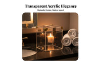 Transparent Multi-Drawer Makeup Case Dust-Proof for Dressing Table, Dresser Top