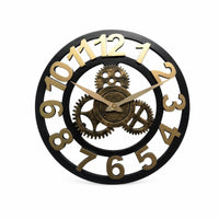 Vintage Gear Wall Clock Gear Wall Clock Indoor Silent Sweeping for Living Room