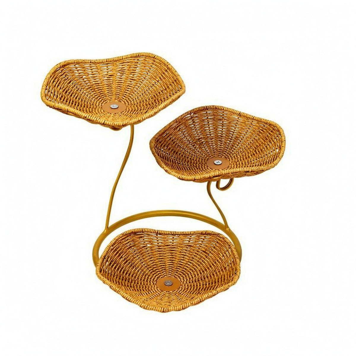 Tiered Fruit Basket Modern Design Three-Tier Basket Effortlessly Clean to Clean Storage for Kitchen Counter, Dining Table