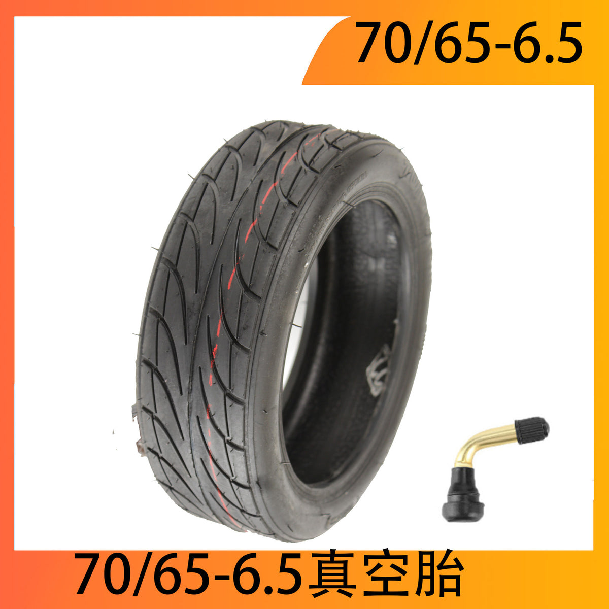 70/65-6.5 Tubeless Tire for Scooters and 9 Balance Bikes