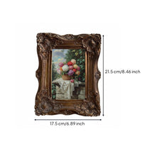 Ornate Resin Photo Frame Oxidation Resistant Decor Item for Living Room