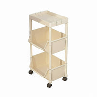 desktop-adjacent Rolling organizer with casters Rolling Book container Movable for Office Workers