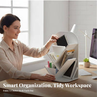 Rotating Multi-Tier organizer 360-Degree Rotation for Desktop, Bedroom, Students