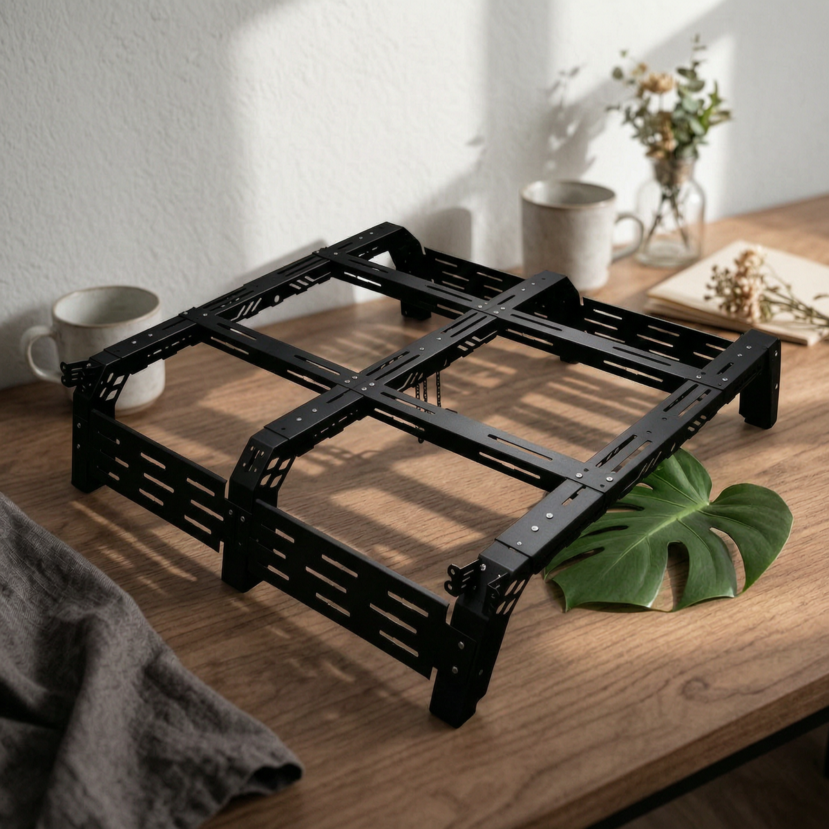 Truck Cargo Rack Structure Bolt-Fastened Pickup Bed Cargo Rack Flat Top Raised Structure