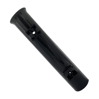 Black Two-Hole Detachable Fishing Rod Tube ABS Plastic Marine Rod Holder for Boats and Yachts