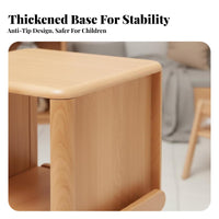 Revolving bookshelf Large Capacity Multi-Tier Rotating bookshelf for Small Spaces