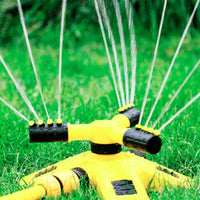 Water Sprinkler with Connector 360-Degree Automatic Sprinkler for Garden, Lawn