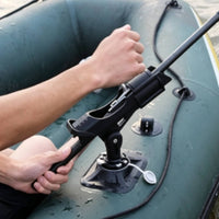 Pivoting Fishing Rod Holder with Base Secure Rod Holder with Deck Mount Long-Lasting Hardware Handshands-off for Anglers