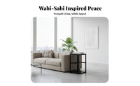 Minimalist Tea Ceremony Cabinet Wabi-Sabi Aesthetic Living Room Furniture Space-Saving Multi-Level Storage for Minimalists
