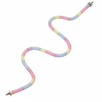 Shapeable Bendable Rope Perch Boredom Relief Cotton Rope Perch Claw Grinding for Parrots, Small Birds