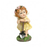 Garden Cherub Figurine Decorative Resin Cherub Figurine Collectible Outdoor Decor for Patio