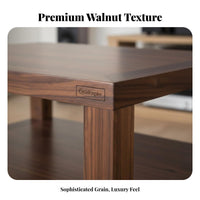 Black Walnut Audio Stand Ventilated Design Solid Wood High-Fidelity Rack Stable and Non-Shaking Wooden Audio Component Shelf for Audiophiles