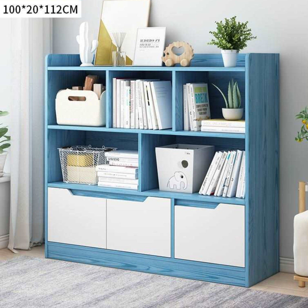 Adjustable Width Bookcase Expandable Bookshelf Display Rack Tall Organizer Shelf with Multi-tier Storage Space-saving Wood Material Suitable for Living Room Bedroom Home Office Apartments Dorms