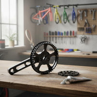 46T Belt Drive Chainring Lightweight 120mm Crankset Aluminum Alloy for Children