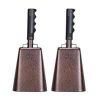 Cowbell with Handle Solid Hand-Held Cowbell Ribbed for Parties, Weddings