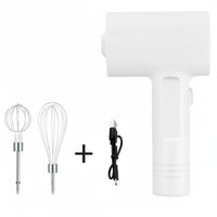 Rechargeable Cordless Electric Whisk 3 Speed Control Handheld Egg Beater 304 Stainless Steel Wireless Batter Mixer Lightweight for Bakers