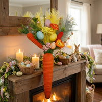 Carrot Hanging Decoration Festive Design Artificial Carrot Decoration Bright Colors Easter Hanging Ornament for Families, Living Room, Home, Fireplace