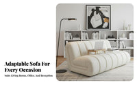 Vintage Inspired Armless Tufted Sofa Space-Saving 2-Seater Mini Couch space-efficient Design Loveseat Minimalist Look for Apartment Dwellers, Interior Designers, Living Room, Reception Area, Small areas, Boutique