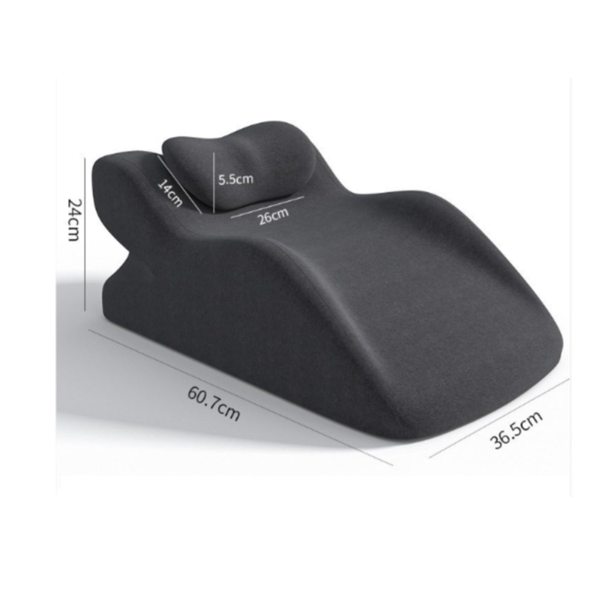 Memory Foam Prone Pillow Breathable Sleep Accessory Non-Slip Base