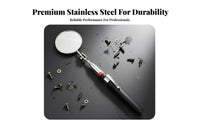 Car Engine Inspection Mirror Stainless Extendable Automotive Mirror Lightweight Pen Fastener Design for Garages, Workshops