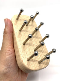 304 Stainless Steel Gua Sha Massager with Wooden Handle