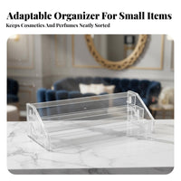 Stepped Cosmetic Rack Transparent Display Stand Large Capacity for Collectors