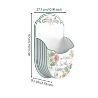 Retro Wall Planter European Theme Wall-Hung Flower Basket Large Open Mouth Decorative Hanging Basket for Courtyard