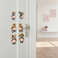 Self-Adhesive Anti-Collision Sticker Soft Door Bumper with Silicone Belly Adorable Dog Belly Sticker Playful for Furniture