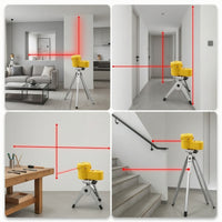Multifunction Laser Level Portable Laser Level with Tripod Tool High Visibility Bright for DIYers, Home Improvement