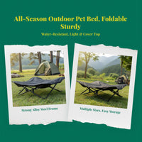 Waterproof raised pet bed