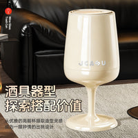 复古高脚垃圾桶轻奢高档家用高脚酒杯垃圾筒客厅卧室双桶带轮纸篓.