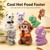 Panda Cup Fan, Clip-On Mini Fan for Cooling Noodles, Three Wind Speeds