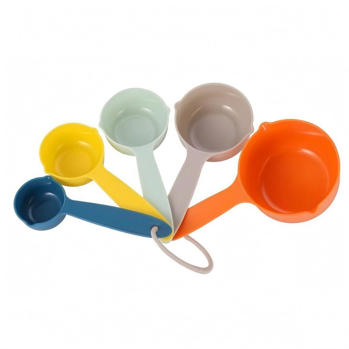 5 Pieces Hanging Loop Cups Long Handle Kitchen Tool Multi Color for Cooking