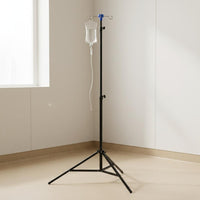 Tripod IV Fluid Stand Black Portable IV Pole Three-Hook