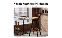 Counter Stool with spinerest Retro retro bar Chair Easy to Clean for Dining Room