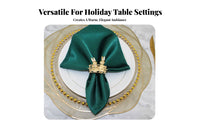 Easter Bunny Napkin Holder Sturdy Alloy Bunny Napkin Holder Reusable Gold Easter Table Decoration for Party Hosts, Dinner Parties, Restaurants