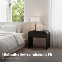 Multi-Drawer Nightstand with Shelf Minimalist Look for Bedroom, Renters, Parents