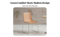 Stackable Shell Chair Minimalist design Armless nested Chair Easy to Clean Space-Saving Design for Homeowners, Business Owners