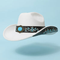 Sun Hat Fedora for Women with Wide Brim for Protection, Unisex Felt with Bohemian Design, Lightweight for Outdoor Travel