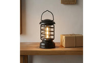 Dual-Power Power Supply Retro Camping Lantern Vintage Design LED Lantern Portable Hanging Camp Light for Emergency