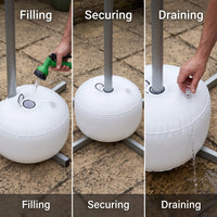 Round Water Weight Bag for Outdoor Umbrella Base, Beach Flagpole, and Moxibustion Stand
