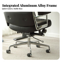 Upholstered Rolling Armchair Wheeled Base Tufted Rolling Armchair for Designers
