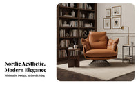 Cantilever Armchair Nordic Inspired Lounge Chair Designer-Inspired Modern Appearance for Residents, Adults, Bedroom