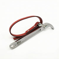 Heavy-Duty Belt Oil Filter Wrench Forged Oil Filter Wrench Carbon Steel Adjustable for Mechanics